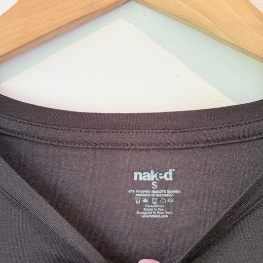 Naked S Black Tee