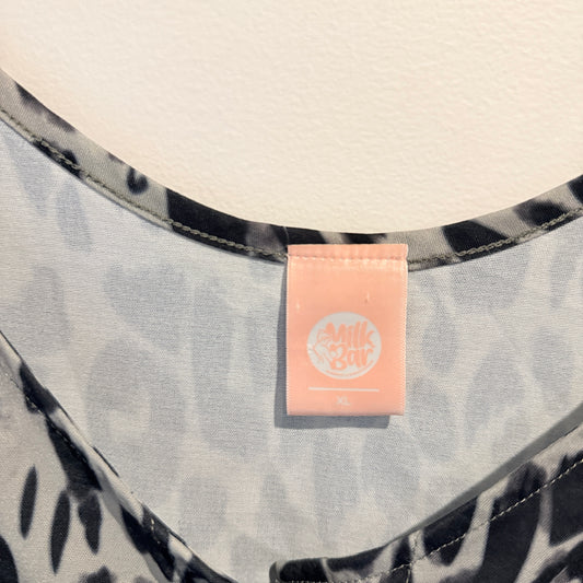Milk Bar Size XL Leopard Print Button Front Camisole Top