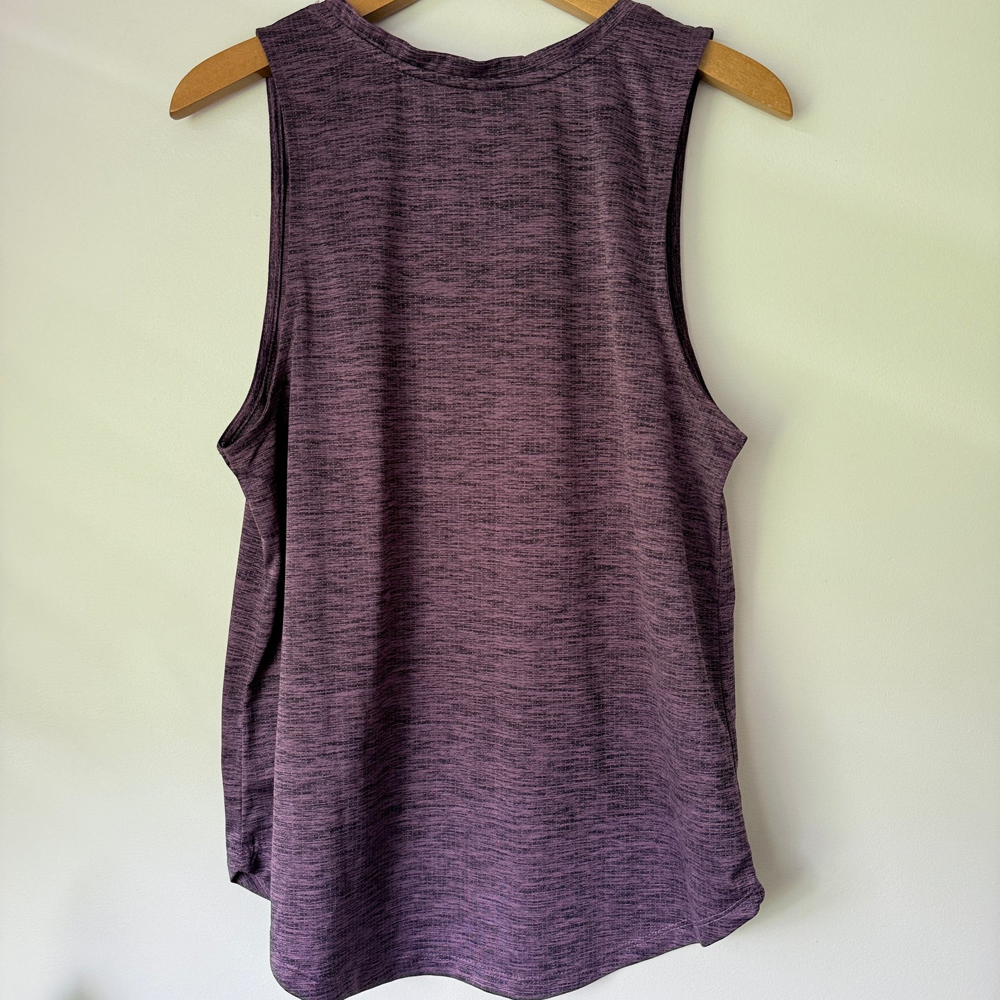 Active Size M Women's Purple Heathered Athletic Tank Top