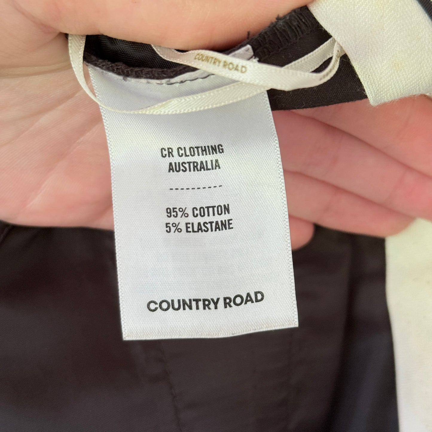 Country Road Size 6 Black High-Rise Chinos