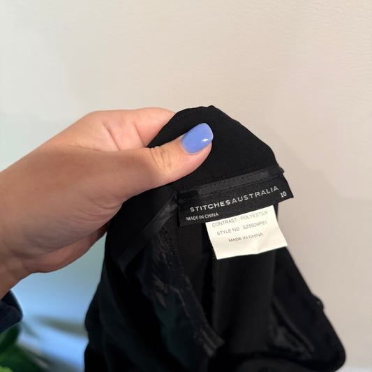 Stitches Australia Size 10 Black Dress Pants