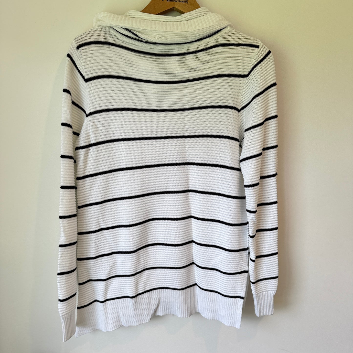 Just Jeans Size S Striped Cowl Neck Sweater