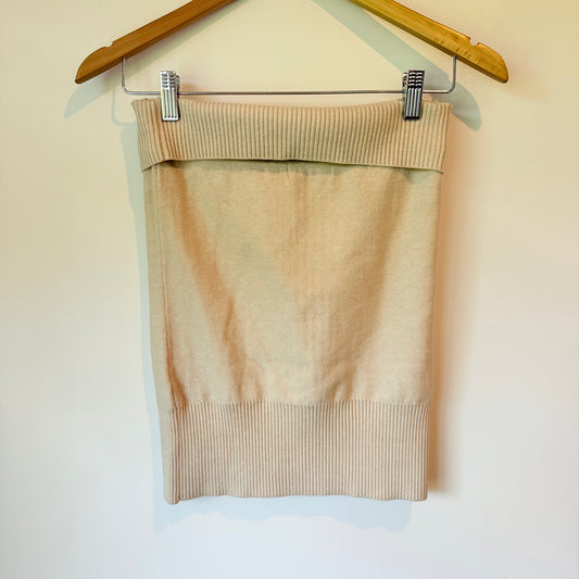 Glassons Cable Knit Tube Top - Beige/Cream - Size M