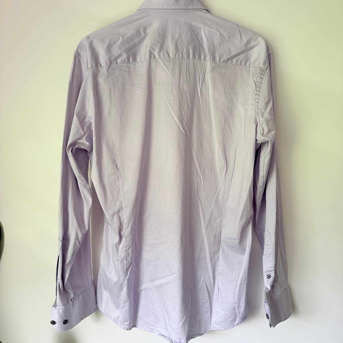 Tarocash Size M Lavender Dress Button-Up Shirt