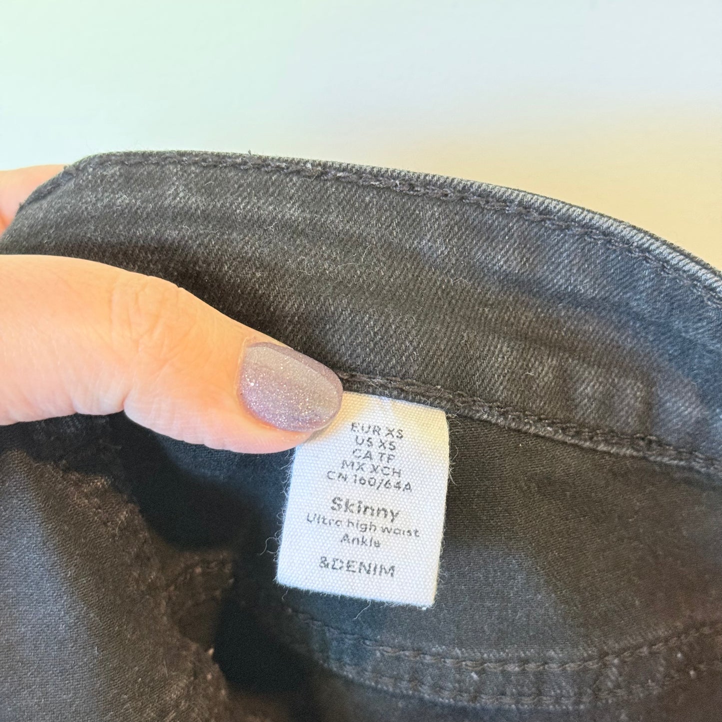 &DENIM Size XS Skinny High Waist Ankle Jeans