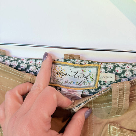 Aventura Size 2(6) Brown Organic CottonPants