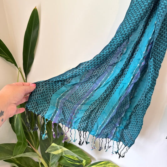 Teal & Blue Scarf