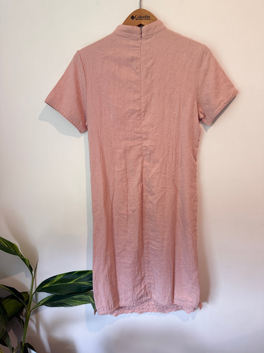 Bellyoke Embroidered Cheongsam Style Dress Size M (44cm U/Arm)