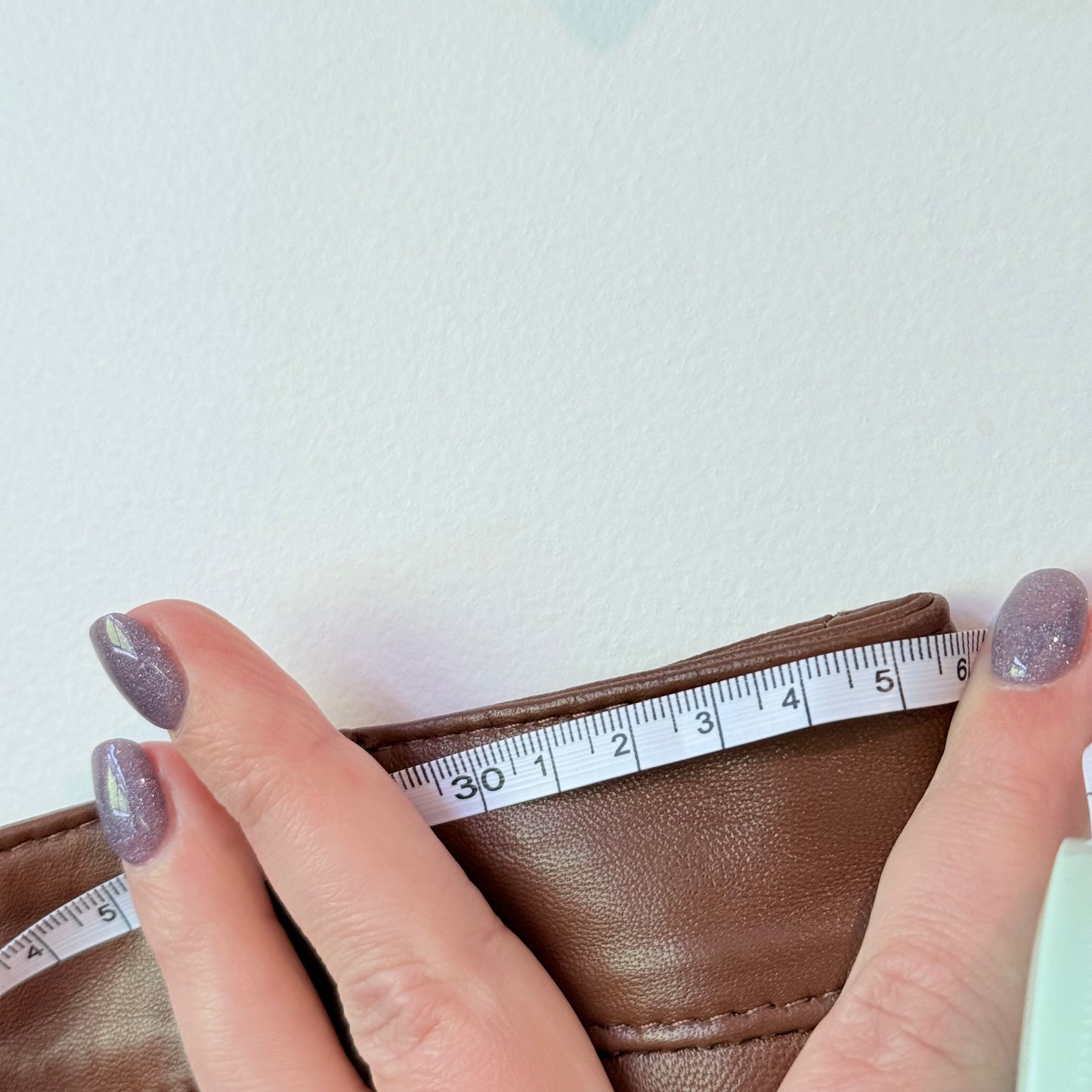 Juliette Hogan Leather Look Skirt - 72cm Waist