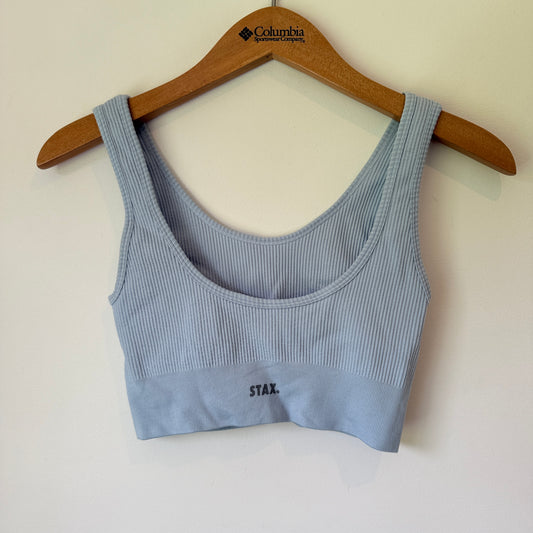 Stax Size S Ribbed Crop Tank Top