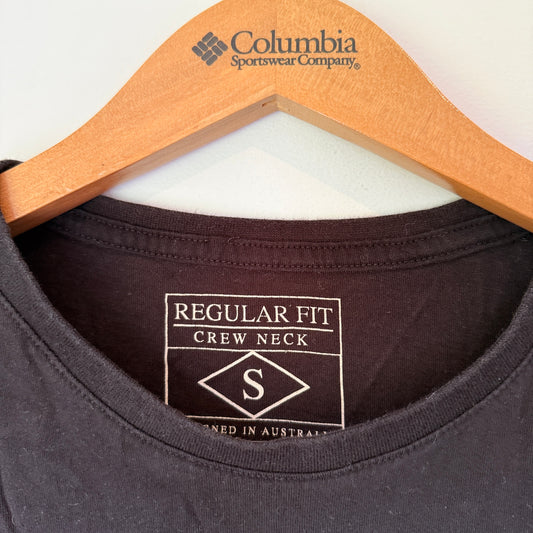 Regular Fit Size S Black Cotton Graphic T-Shirt