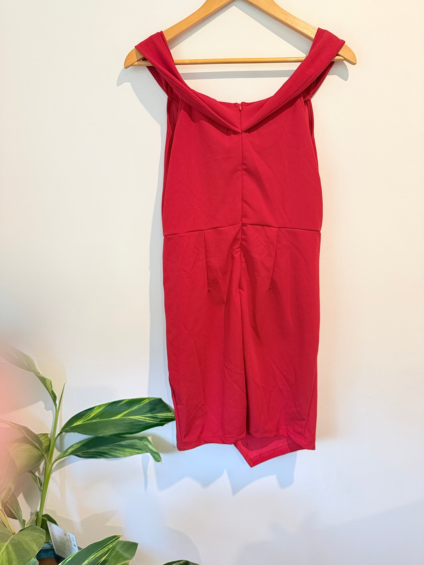 Shein Size L U/Arm to U/Arm 44cm Red Dress