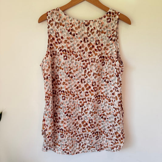 Haven Size M/L Rayon Tank Top in Savanna Print