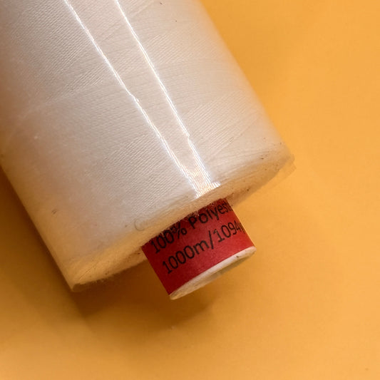Mettler 1000m White Polyester Sewing Thread
