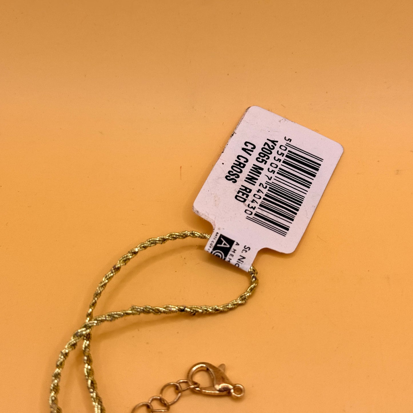 St. Nicolas Handmade Mini Cross & Tartan Heart Christmas Ornaments