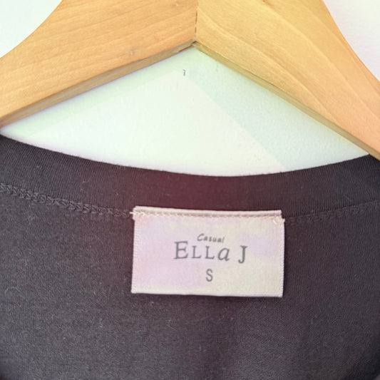 Ella J Size S Black 3/4Sleeve Women’s T-Shirt