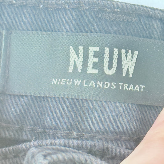 Neuw Distressed Black Denim Shorts