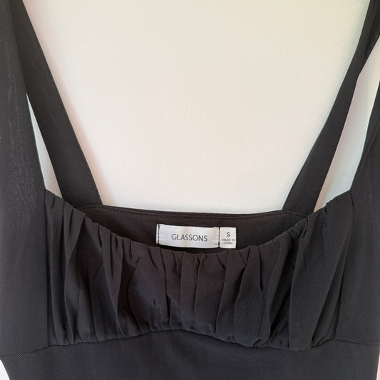 Glassons Size S Black Mini Dress