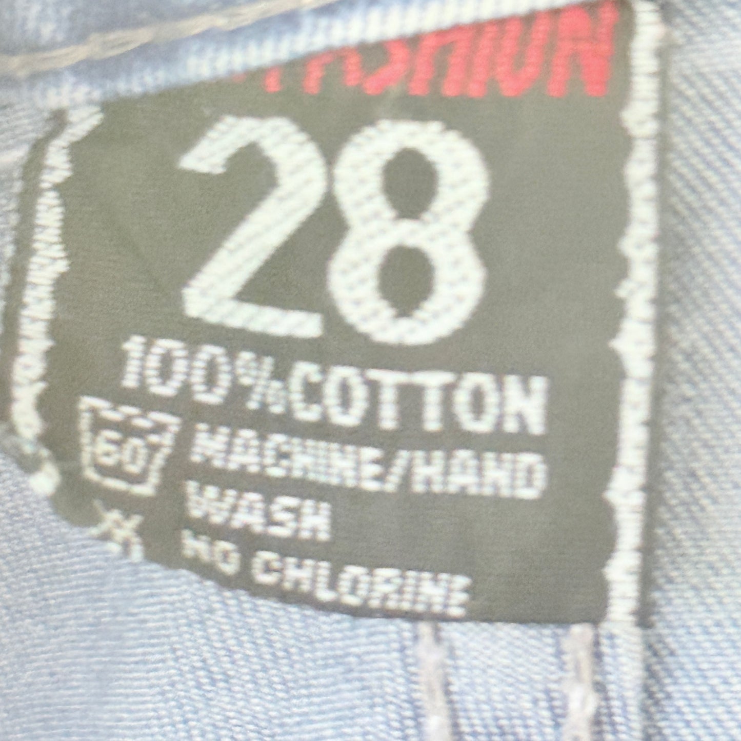 Jeans Skinny Size 28 Light Wash Straight-Fit Denim Jeans