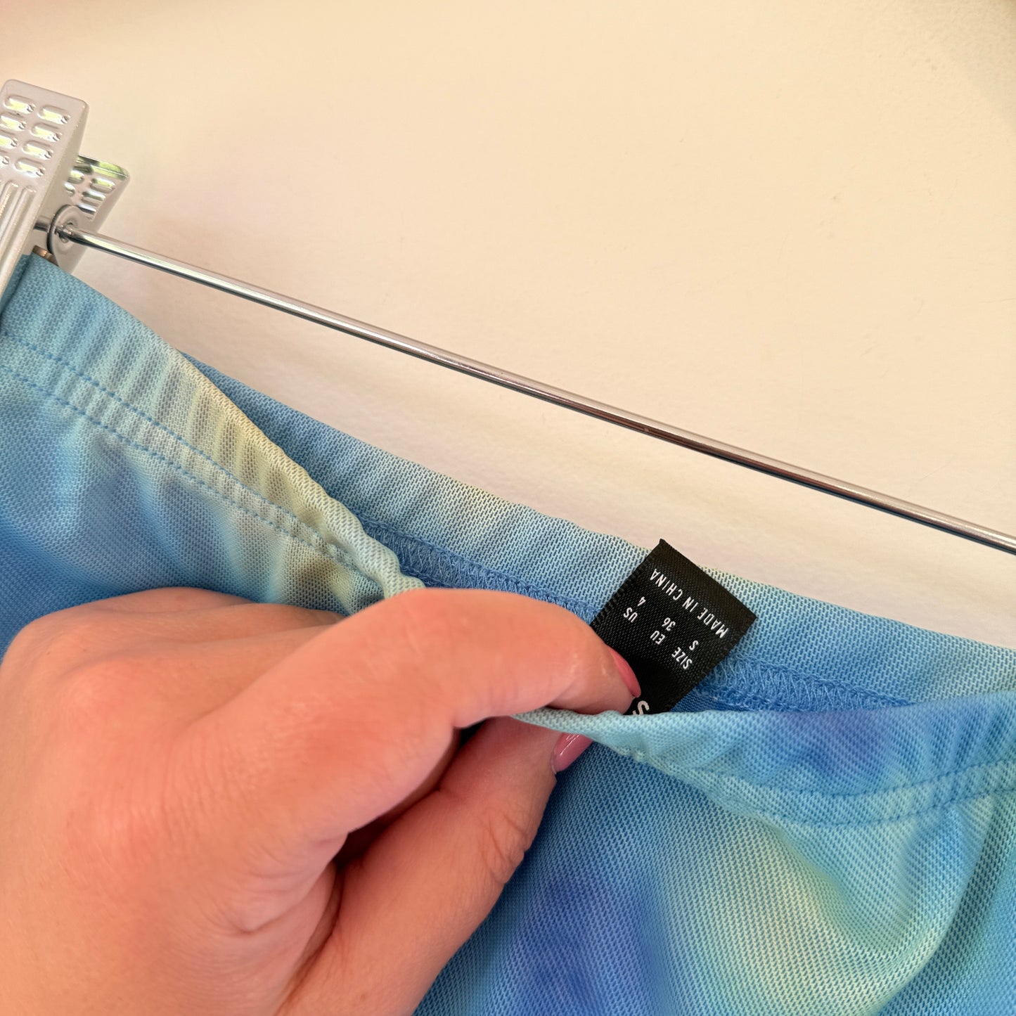 Shein Mesh Tie-Dye Ruched Mini Skirt - Size S