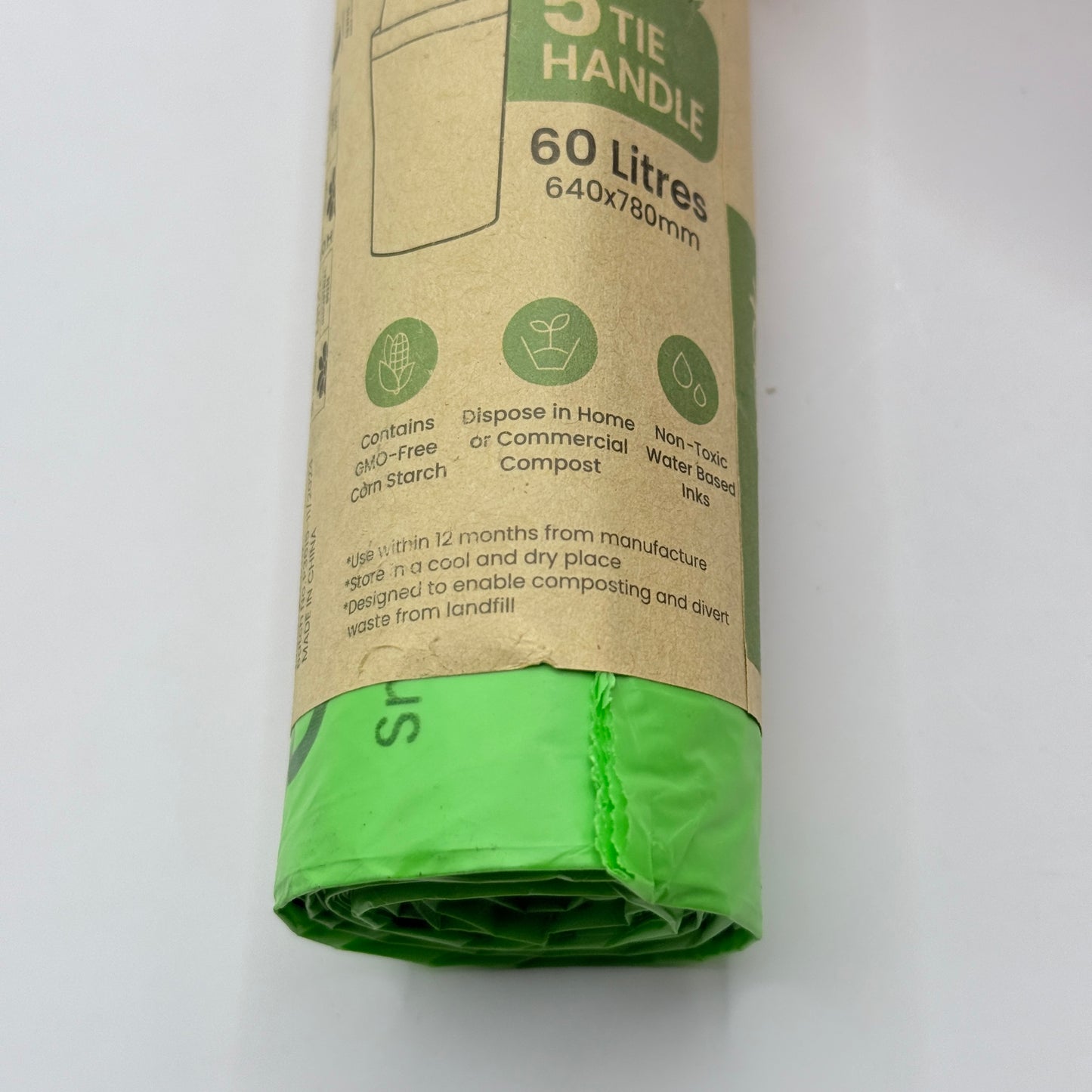 Ecopack Home Compostable Bin Liners 60L