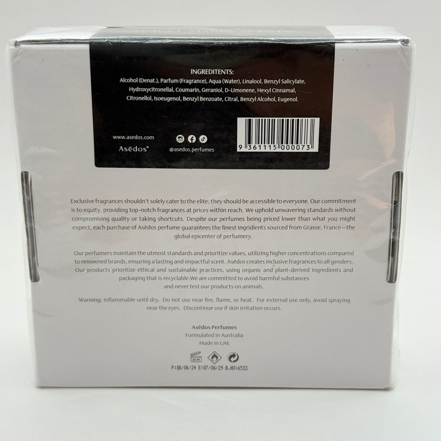 Asedos Woody Almond Eau de Parfum 50ml