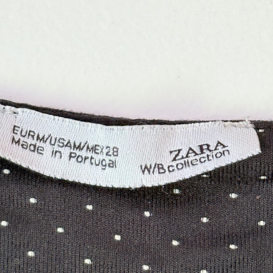 Zara Size M Polka Dot Sleeveless Top