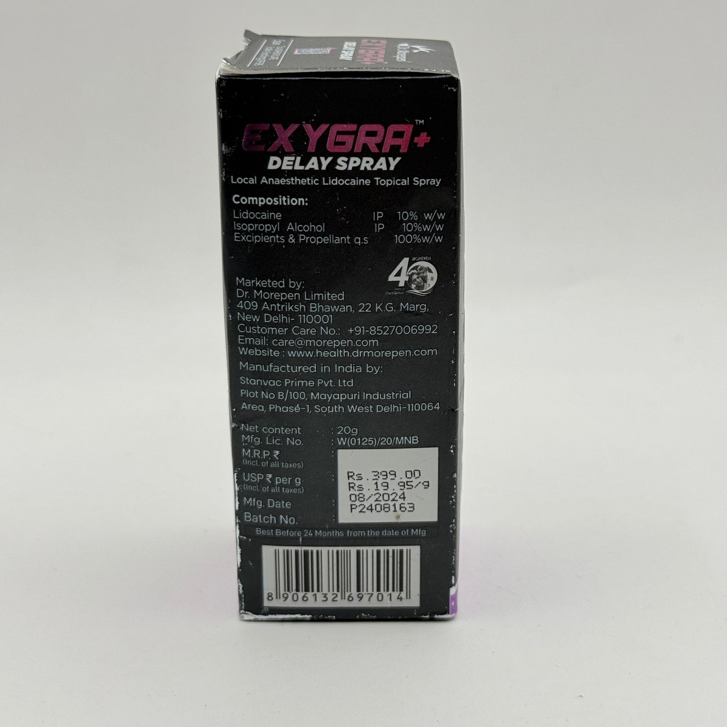 Dr. Morepen EXYGRA+ Delay Spray (20g)