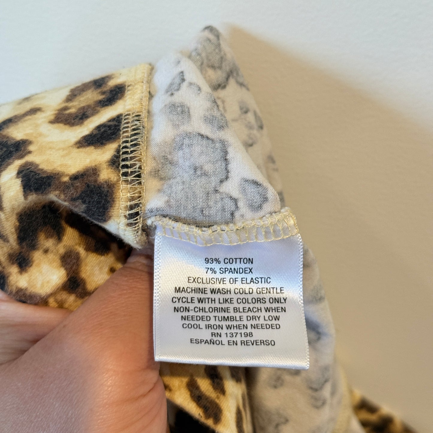 Thalia Size L/G Leopard Print Leggings