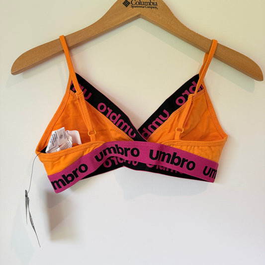 Umbro Orange and Pink Logo Bralette Size 12
