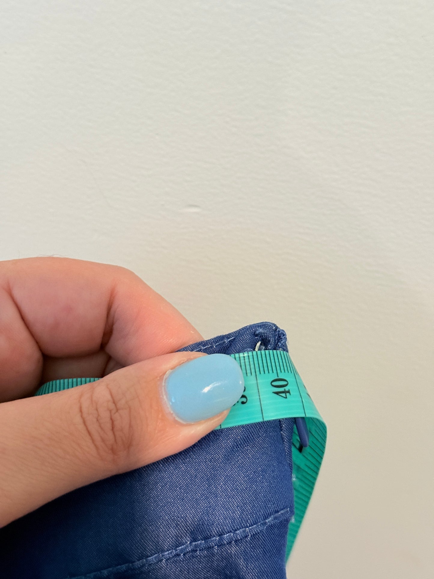 Colours of the World Blue Ruffle Mini Skirt β Size 12