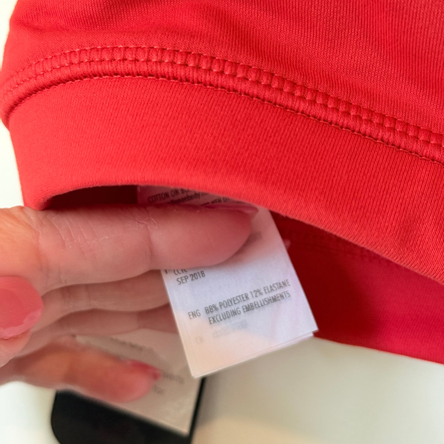 Cotton On Body Essential Strappy Sports Crop Paprika Red Size S