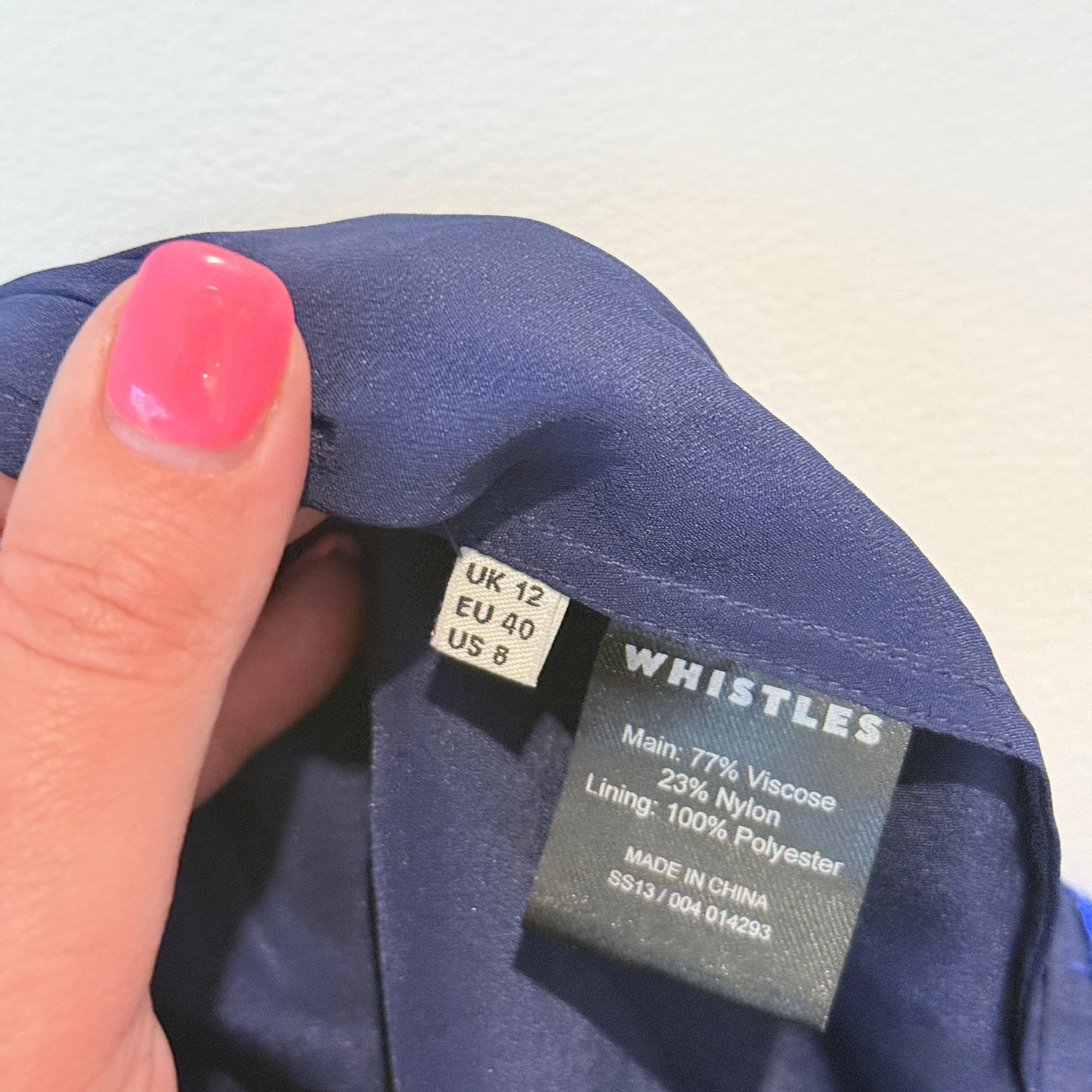 Whistles Size 12 Royal Blue Gloria Lace Dress