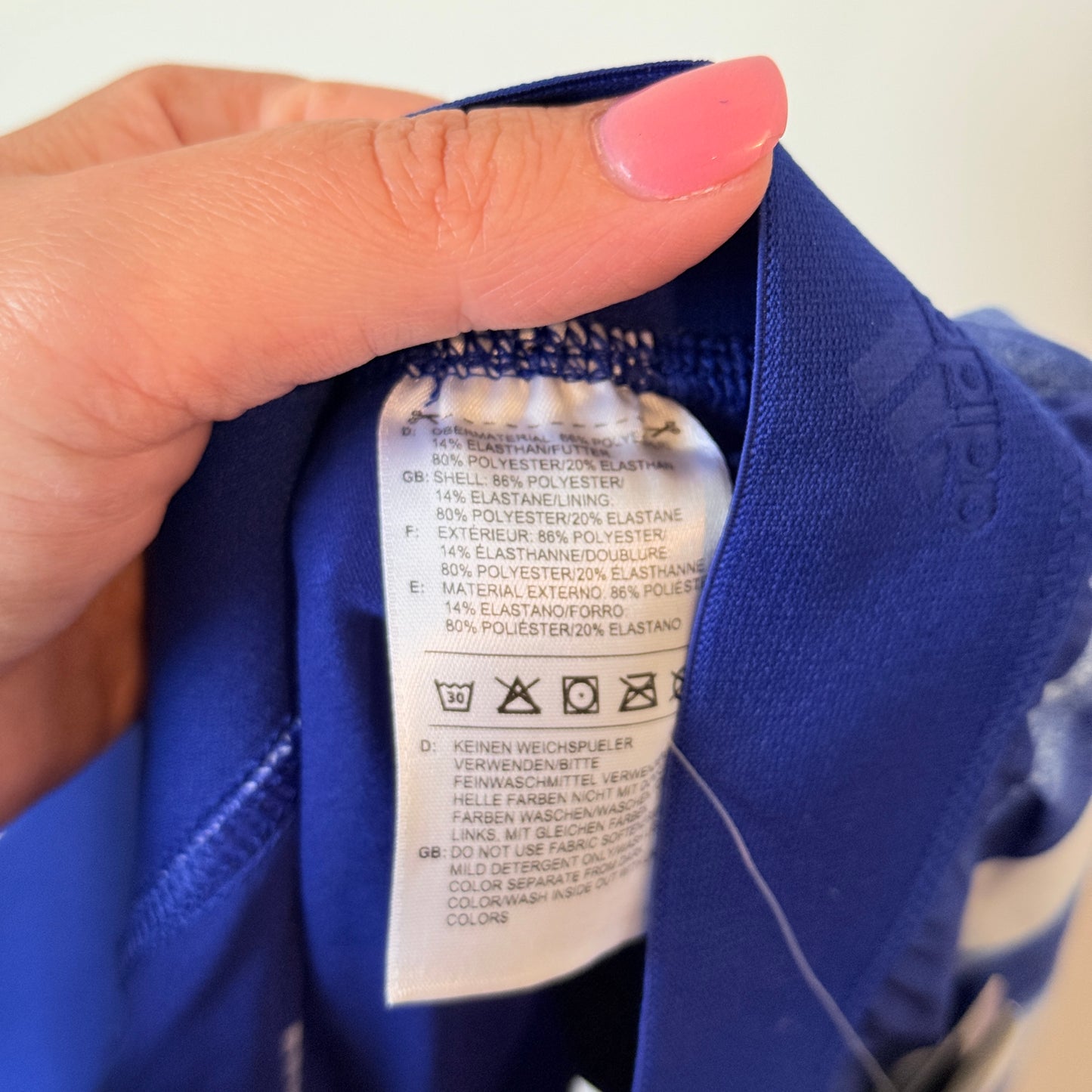 Adidas 2 in 1 AOP Running Shorts Blue Size S