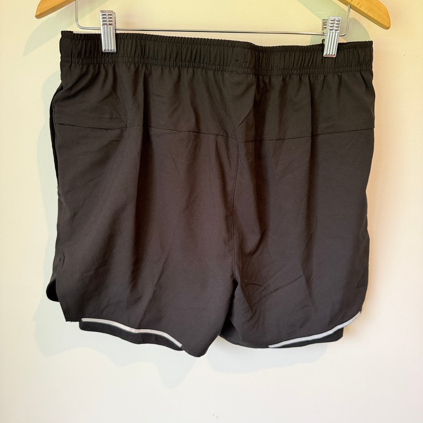 Anko Active Mens Dual Shorts Black Size M