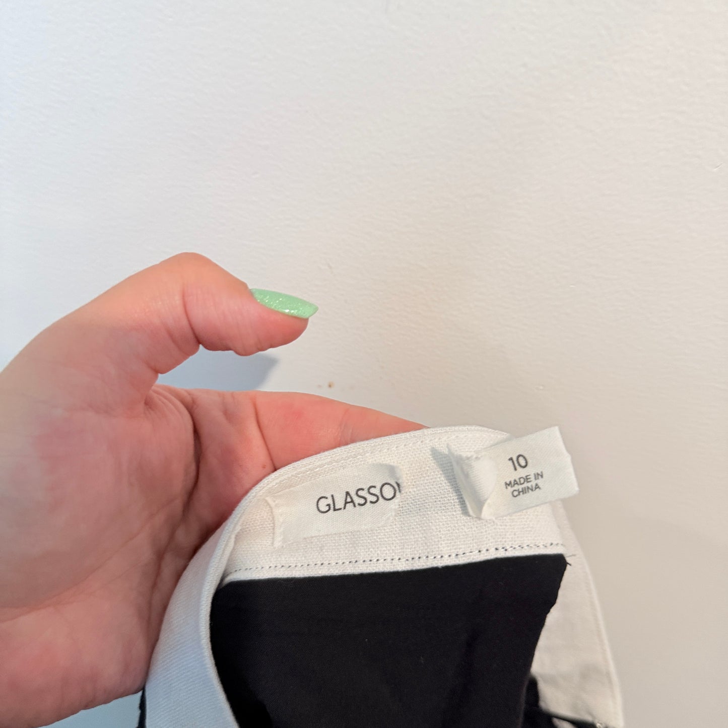 Glassons Black & White Contrast Mini Skirt – Size 10