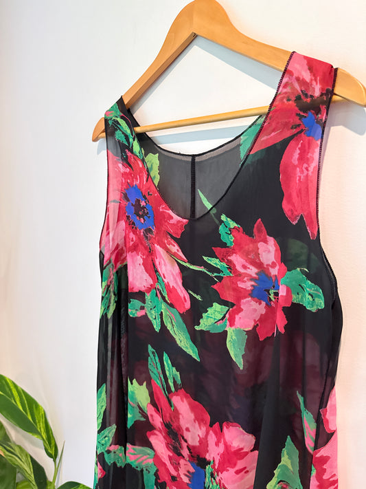 Willo (NZ Made) Size S Floral-Patterned Top