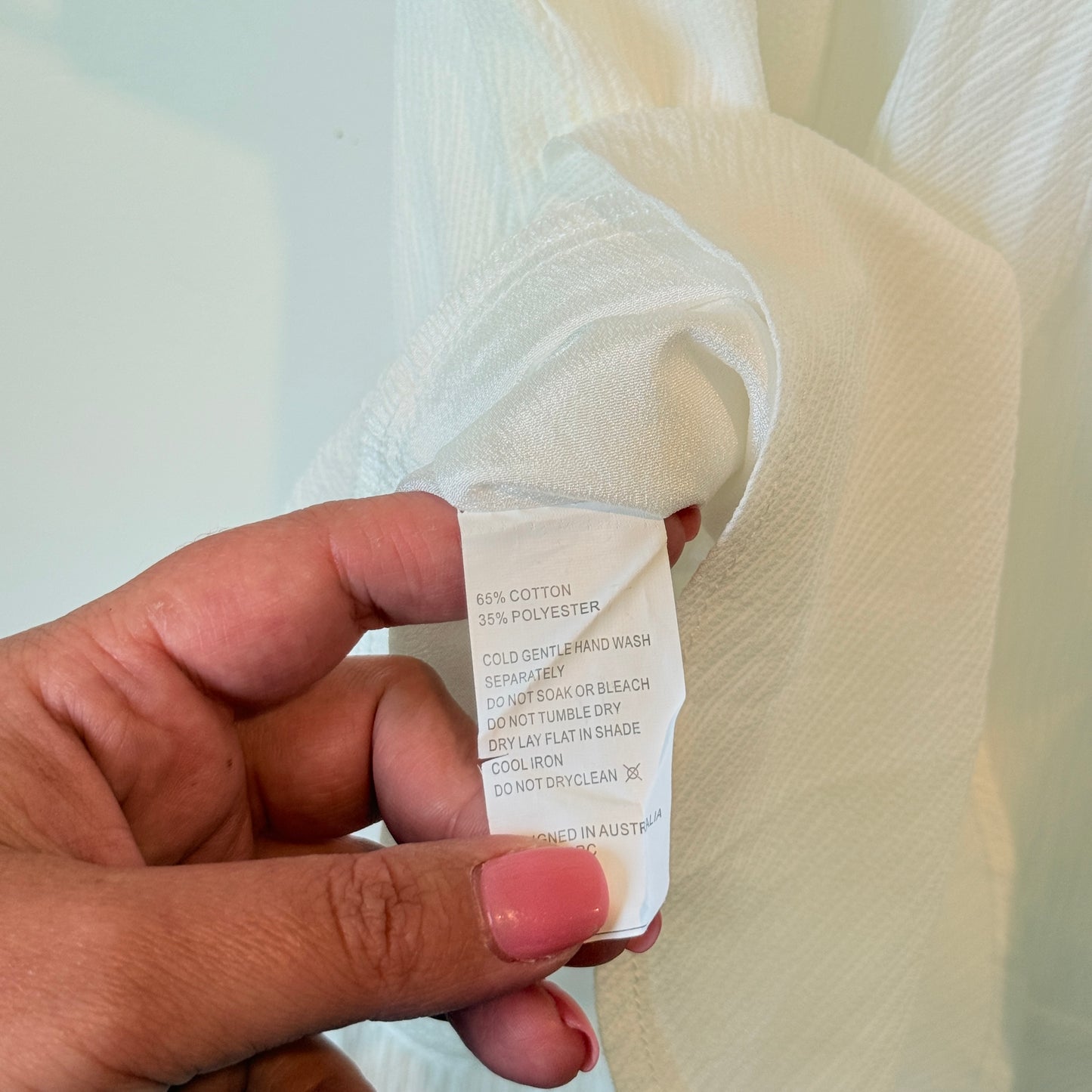 Hello Molly White Cut Out Mini Dress Size 8 (Needs minor repair)