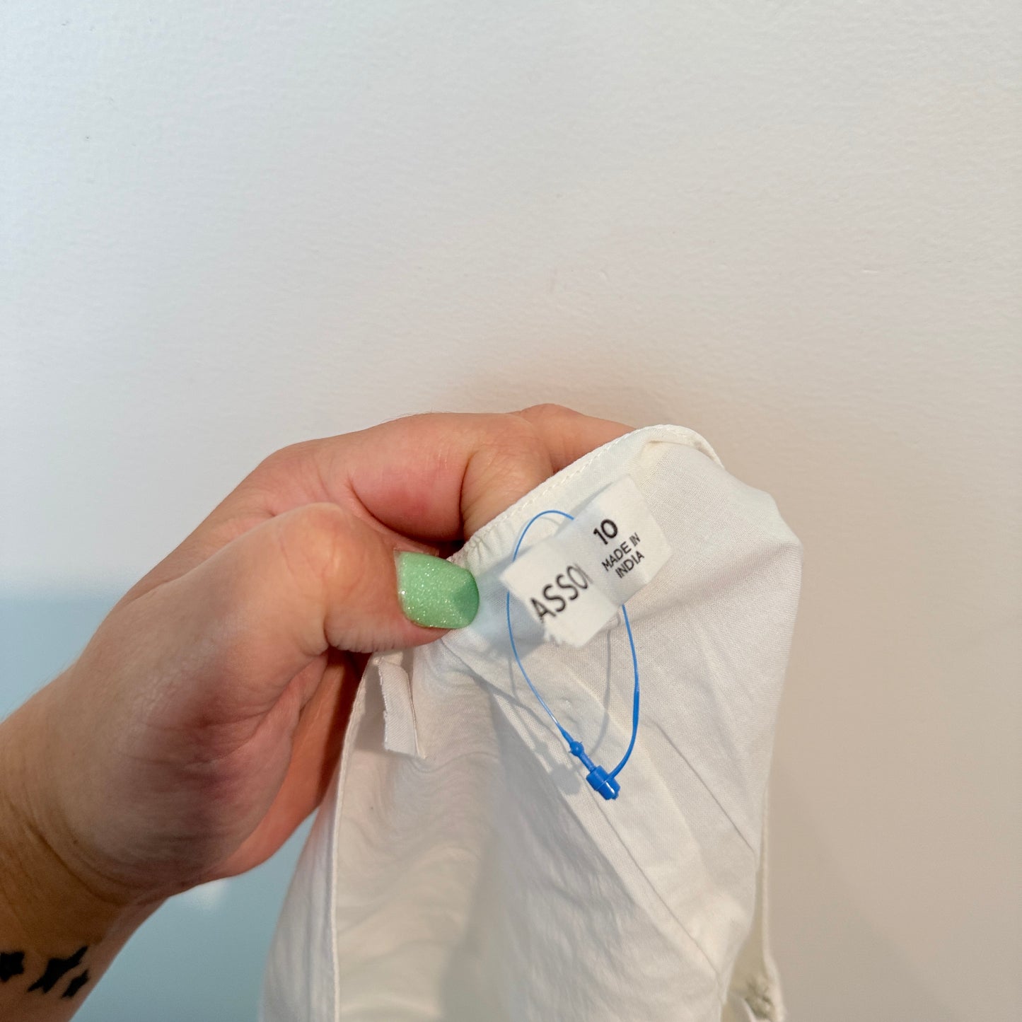 Glassons White Lace-Trim Mini Skirt – Size 10