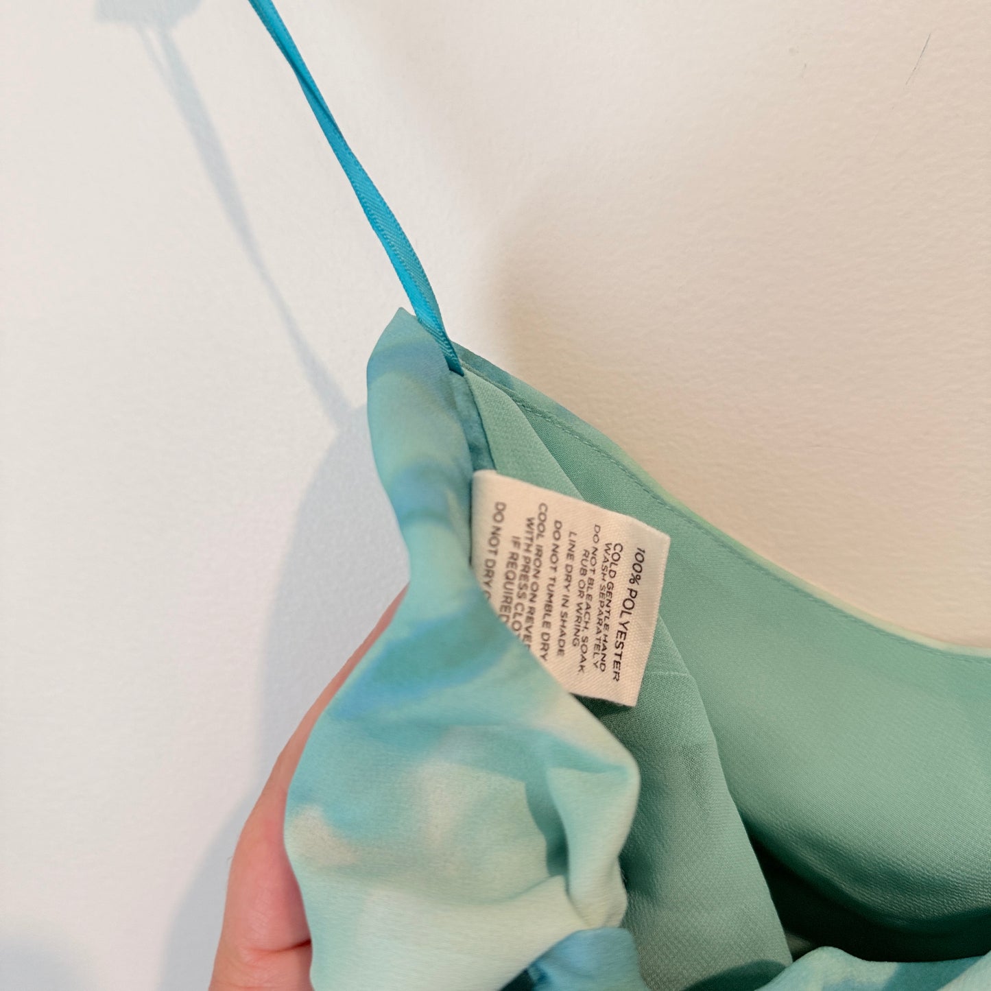 Glassons Blue Asymmetrical Tie-Drape Top – Size 10