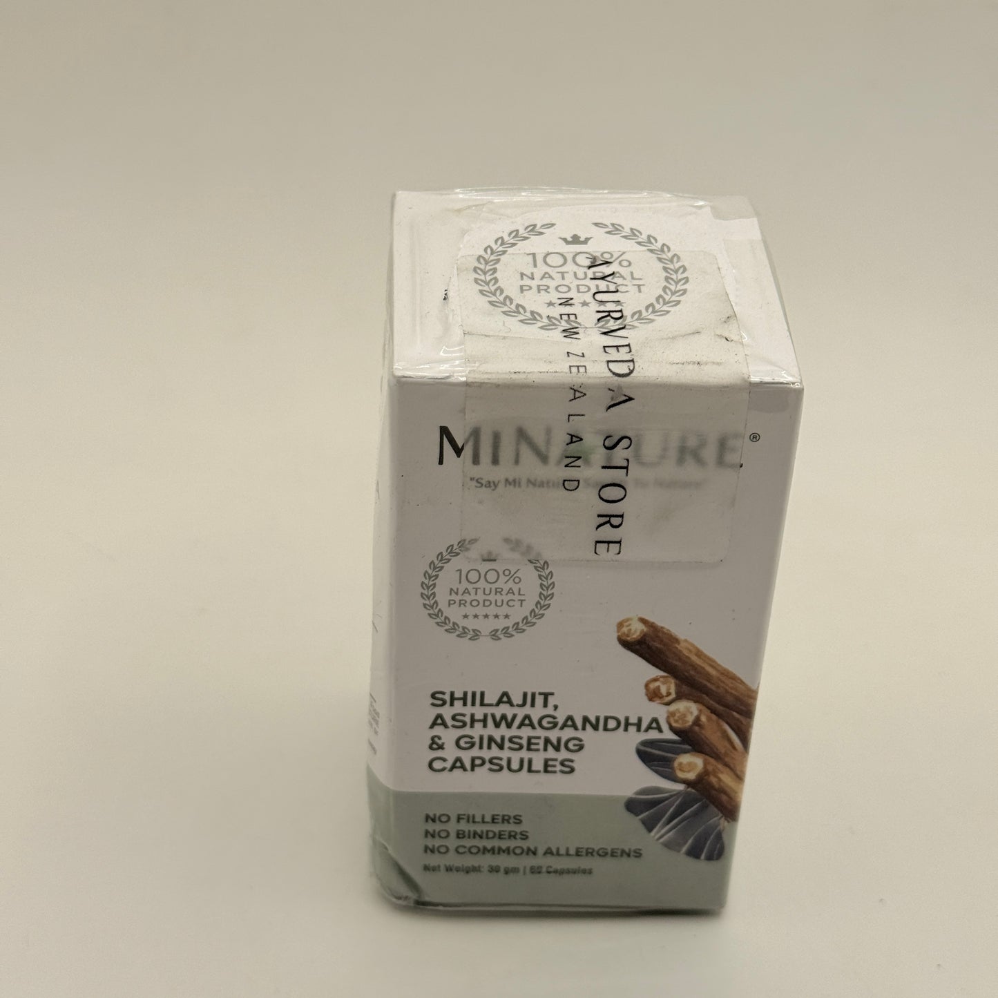 MiNature Shilajit, Ashwagandha & Ginseng Capsules – 60 Capsules