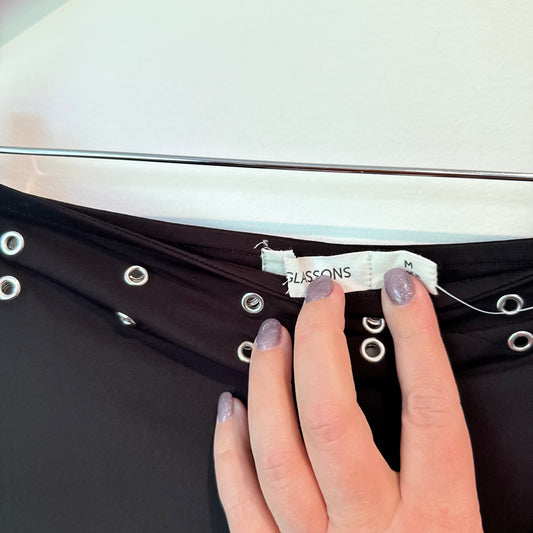 Glassons Grommet Mini Skirt Size M
