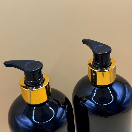 Dish and Hand Soap Dispenser Set with Bamboo Tray