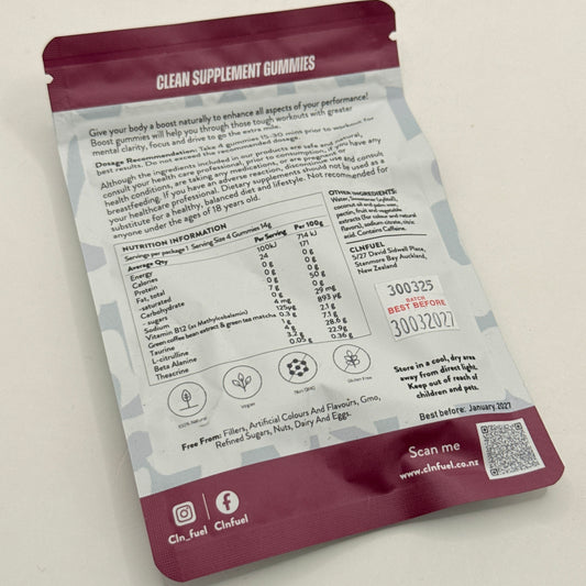 CLN Fuel BOOST Gummies – Berry Flavour (Single Serve)
