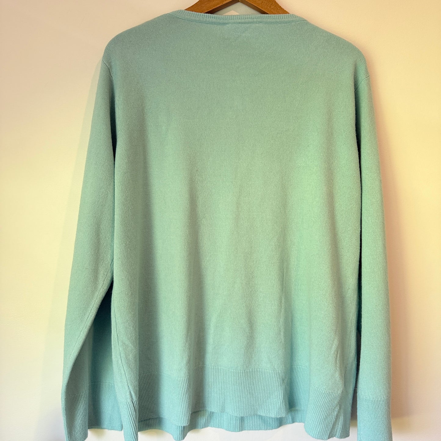 Miller's Size XXL Mint Crewneck Long-Sleeve Sweater