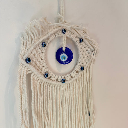 Macrame Evil Eye Wall Hanging