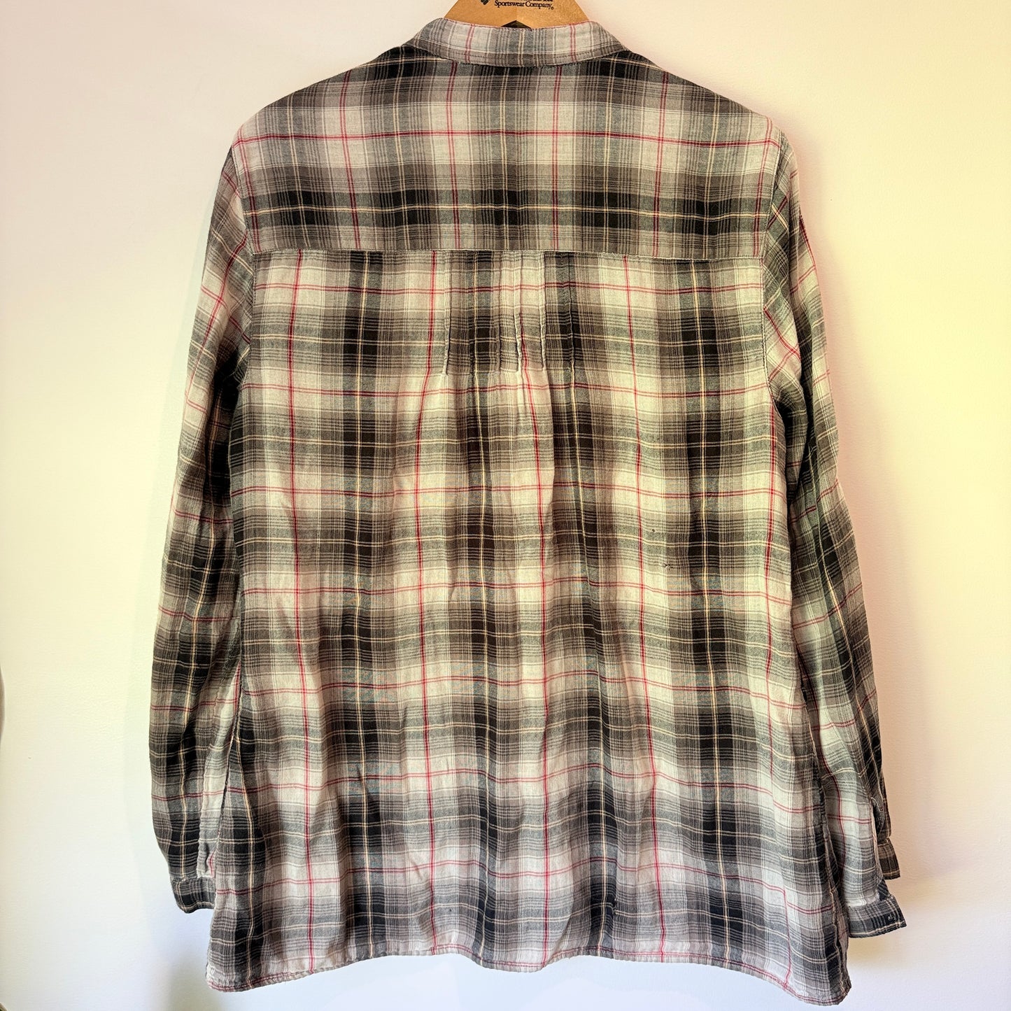 Re_ Size 14 Plaid Flannel Long-Sleeve Shirt