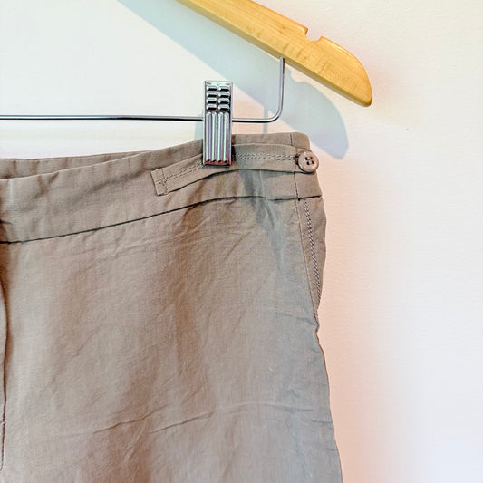 Armani Collezioni Size 38 Linen / Viscose Blend Pants