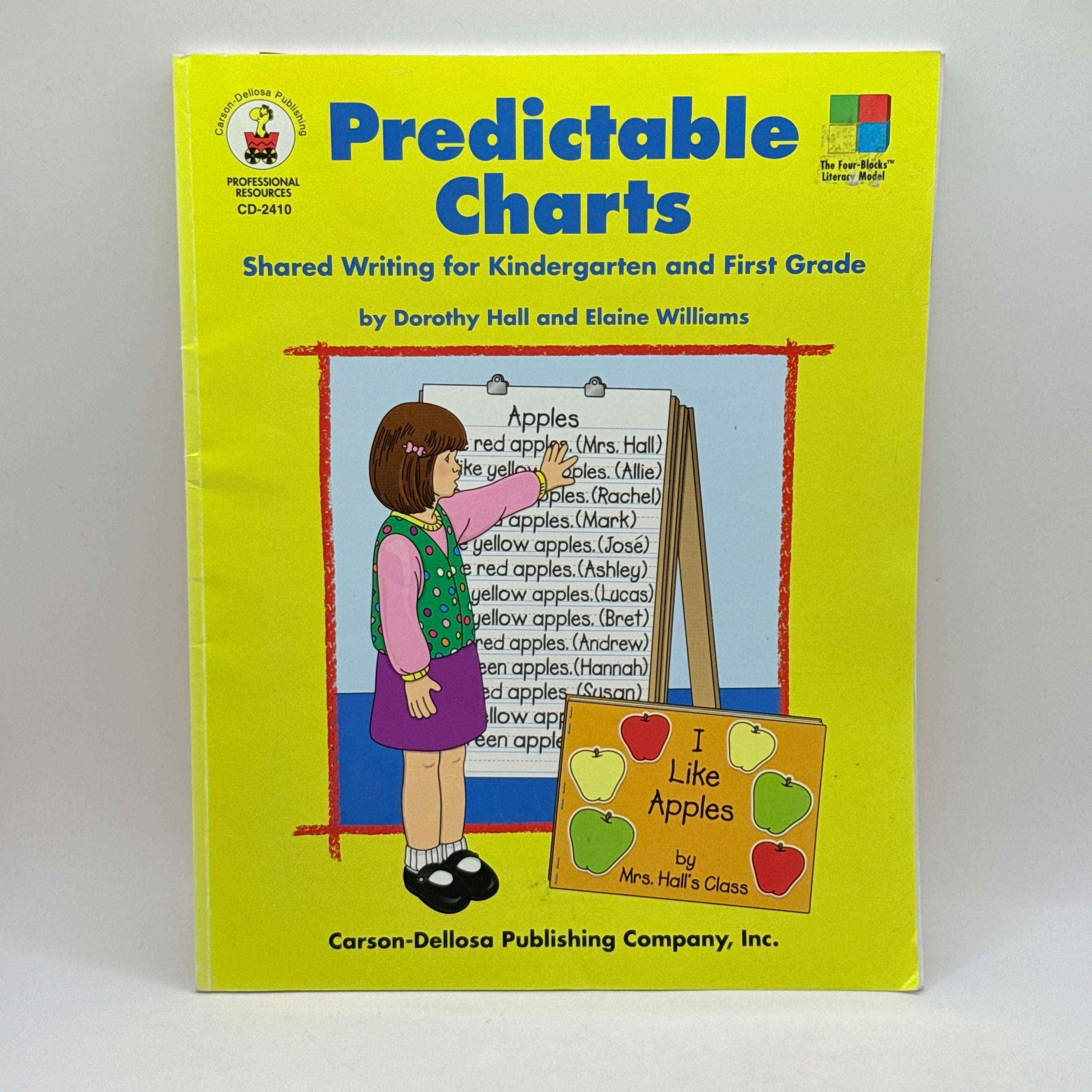 Predictable Charts Shared Writing for Kindergarten and First Grade by