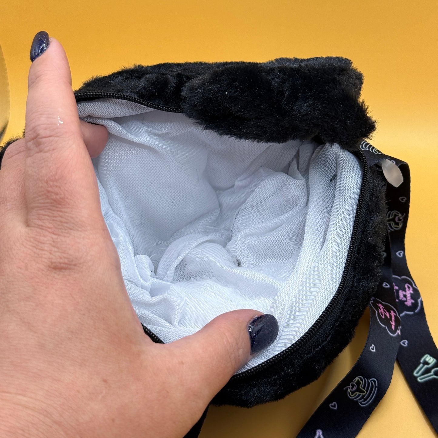 Kuromi Plush Crossbody Bag